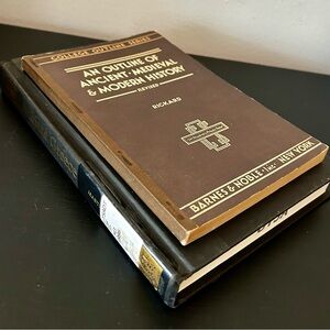 1934 Barnes & Noble Brown and Black History Book Duo